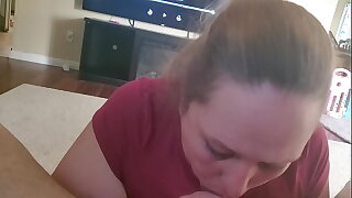 Wife gagging while sharing past sex story