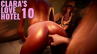 CLARA'S LOVE HOTEL #10 • Pinpointing her niggardly asshole